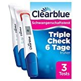 Clearblue Schwangerschaftstest Triple-Check Ultra Früh Kombipack, Ergebnisse 6 Tage früher 