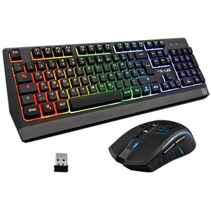 THE G-LAB Combo TUNGSTEN: Gaming-Tastatur- und Maus-Set