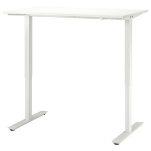 TROTTEN Schreibtisch sitz/steh - weiß 120x70 cm