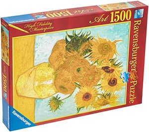 Ravensburger Puzzle 1500 Teile - Vase mit Sonnenblumen - V.Van Gogh (Code 16206)