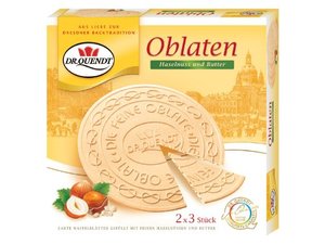 Dr. Quendt Oblaten Haselnuss, 150 g