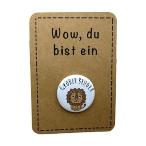 Anstecker Großer Bruder Löwe