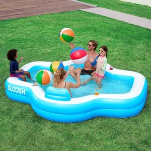 SLOOSH Aufblasbarer Swimmingpool mit Sitzen