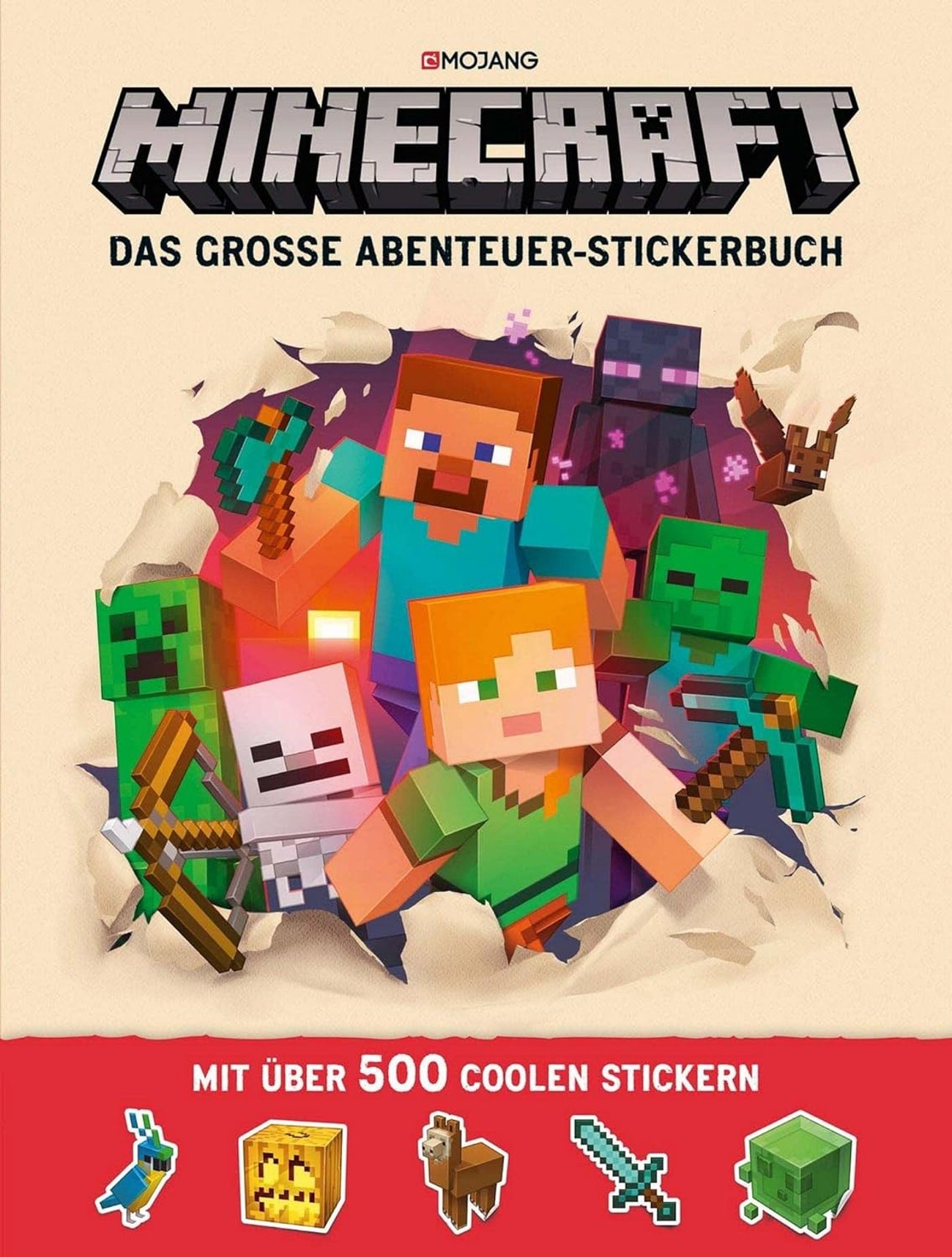 Offizielles Minecraft-Stickerbuch: Das große Abenteuer