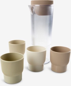 Kanne mit 4 Tassen
