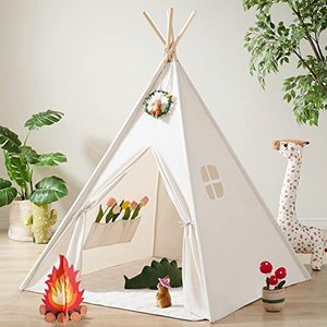 Tiny Land Tipi mit Lichtern & Lagerfeuer Spielzeug & Tragetasche