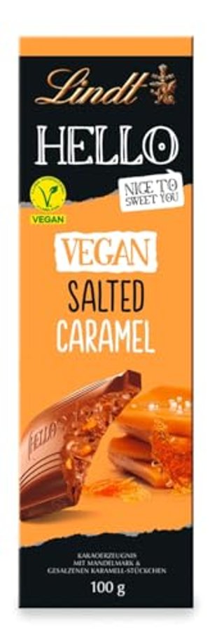 Lindt Schokolade HELLO Vegan Salted Caramel | 100 g Tafel