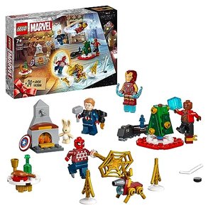 LEGO 76267 Marvel Avengers Adventskalender 2023, Weihnachtskalender mit 24 Geschenken inkl. Captain 
