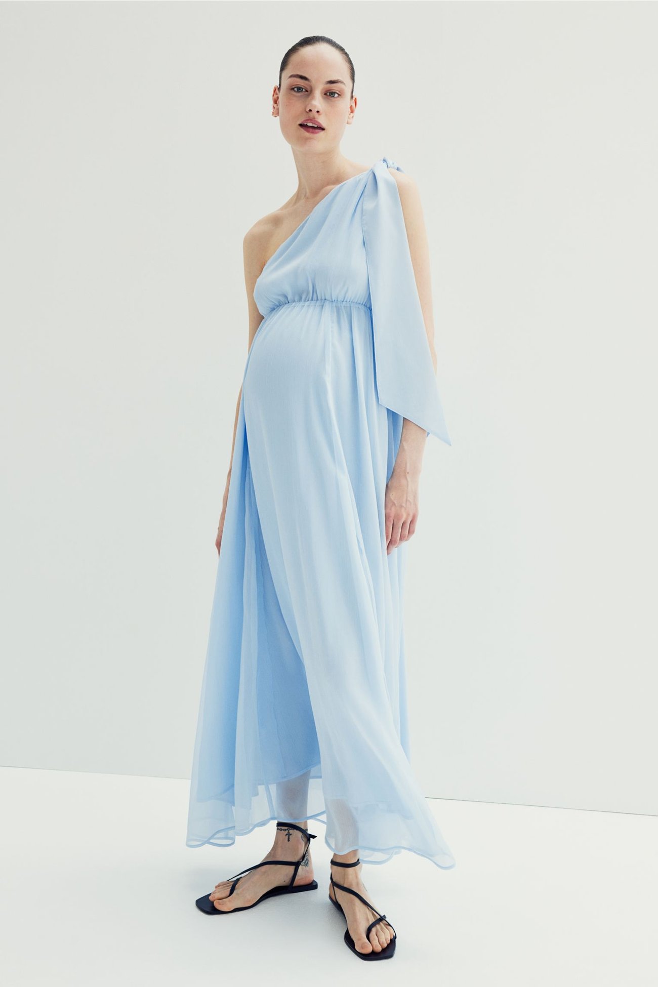 MAMA One-Shoulder-Kleid - Blau