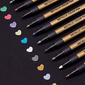 Metallic Marker Stifte Set, 10 Farben