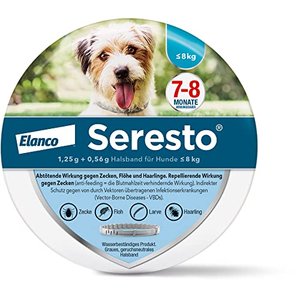 Elanco Seresto Zeckenhalsband für kleine Hunde bis 8 kg