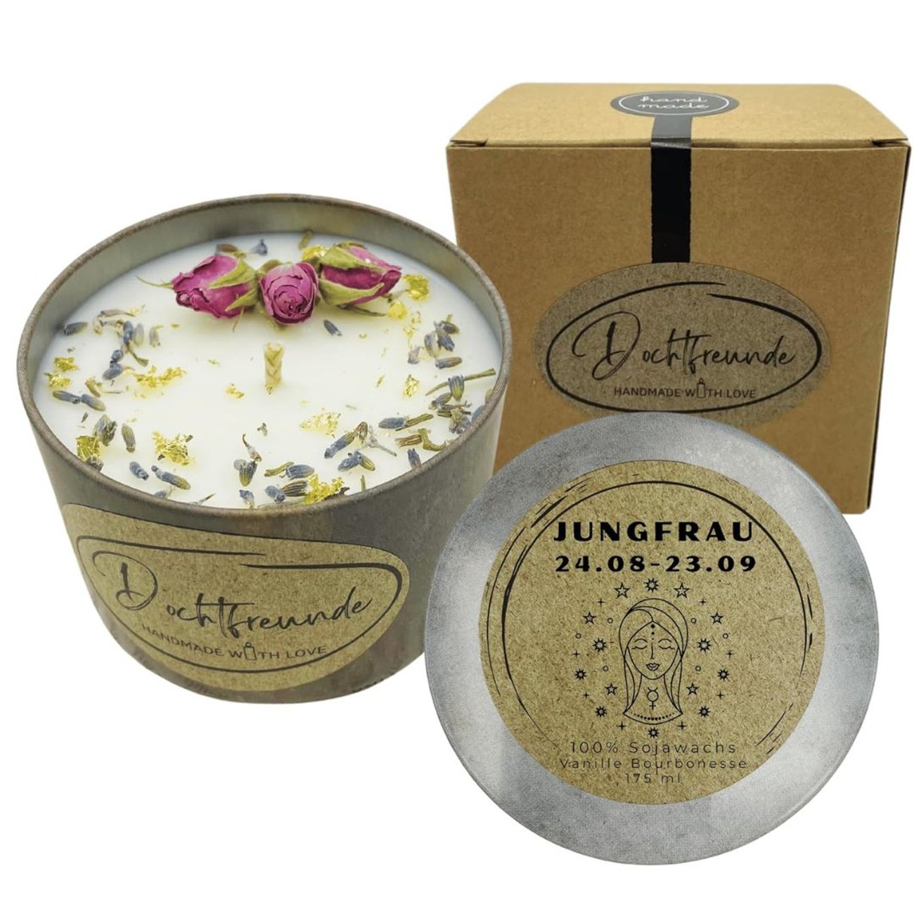 Kerze Sternzeichen Jungfrau