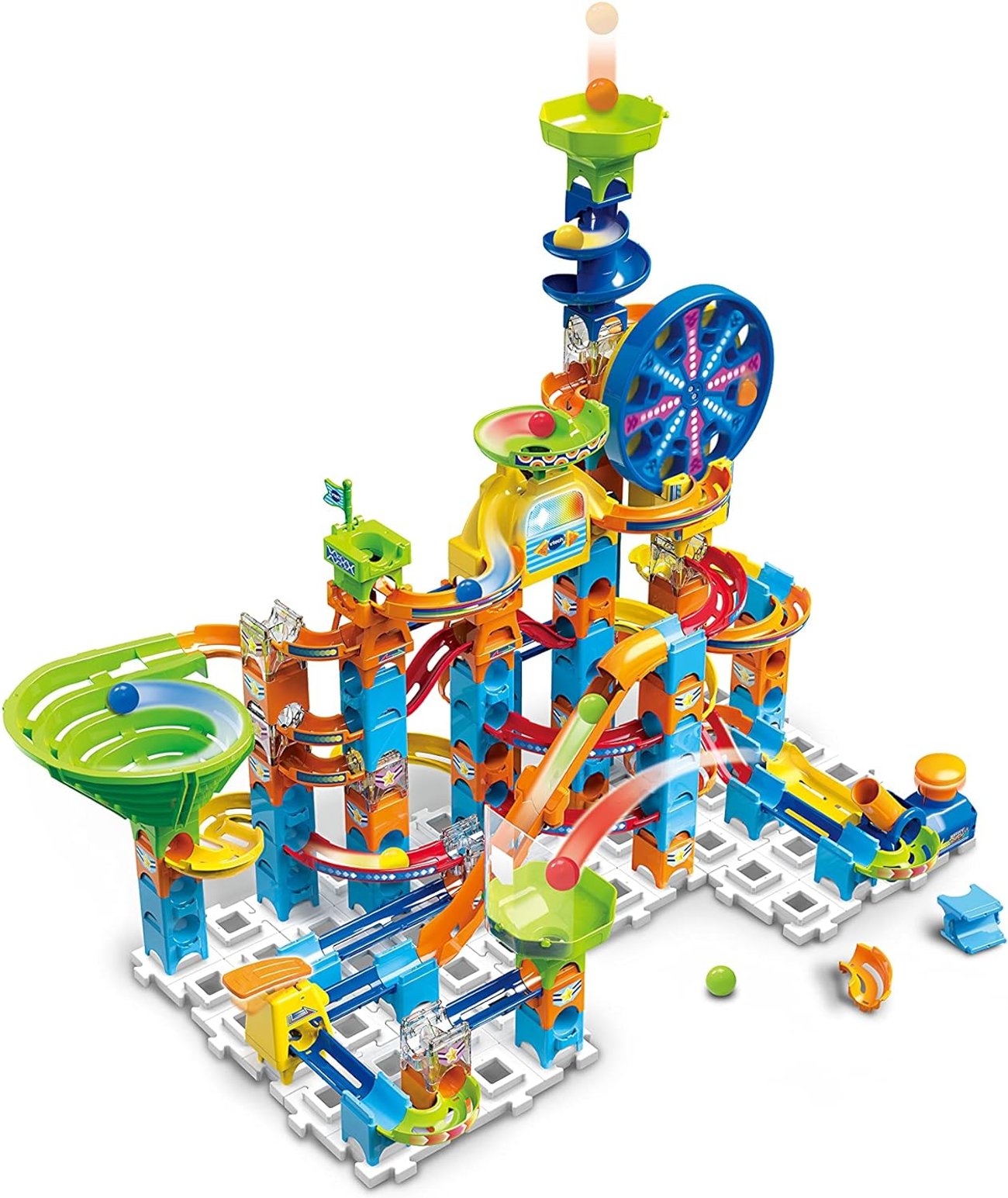 VTech Marble Rush - Ultimate Set XL100 E – Interaktive Murmelbahn mit spannenden Bahnelementen