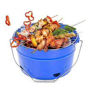 Uten Grilleimer Feuerkorb Grill BBQ Holzkohlegrill Kleinen Grill Mini Grill Tragbar Picknickgrill fü