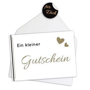 Gutschein mit exklusiver Goldprägung