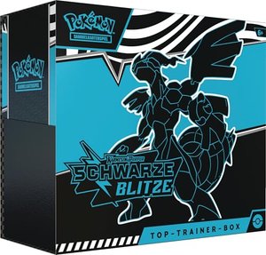 Pokémon-Sammelkartenspiel: Top-Trainer-Box Karmesin & Purpur – Schwarze Blitze