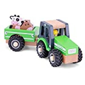 New Classic Toys - 11941 - Spielfahrzeuge - Traktor mit Anhänger