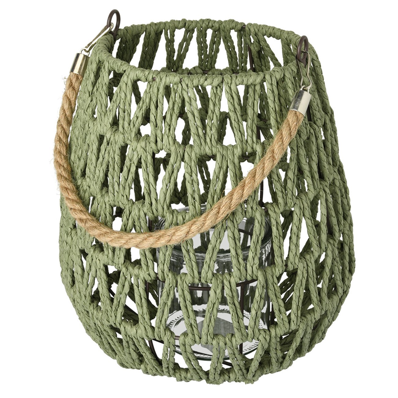 Laterne aus Jute