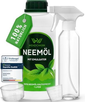 WENDOWERK Neemöl - Inkl. Sprühflasche und Messbecher