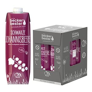 Beckers bester Schwarzer Johannisbeer-Nektar Tetrapak, 6er Pack (6 x 1 l)