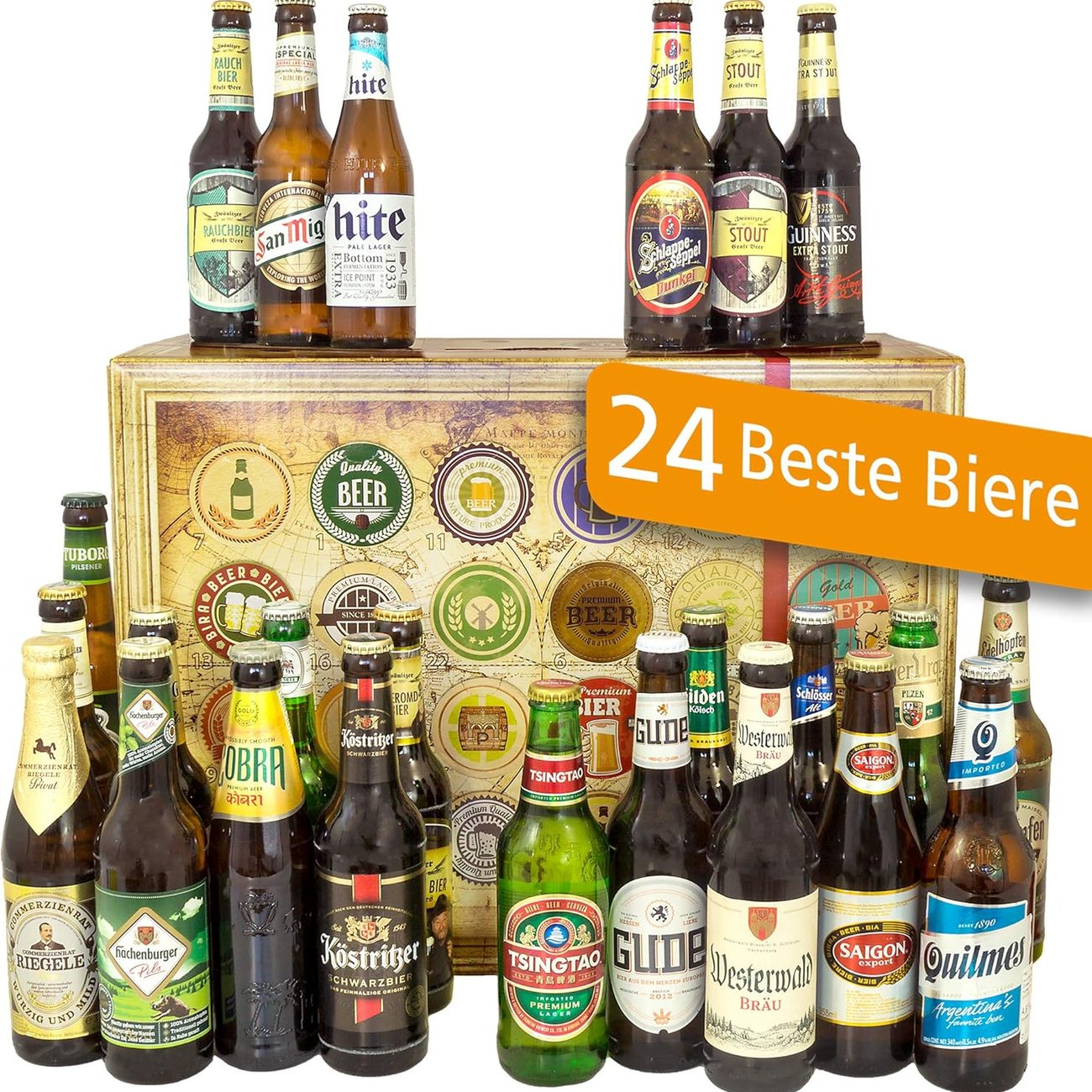 24x Biere der Welt Geschenkset