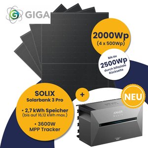 GIGA Deal: XL-Quattro-Balkonkraftwerk