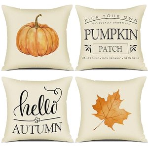 YCOLL Herbst Kissenbezug 40x40 4er Set