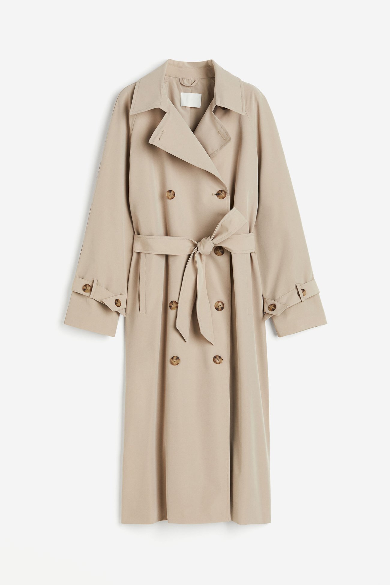 Zweireihiger Trenchcoat - Beige