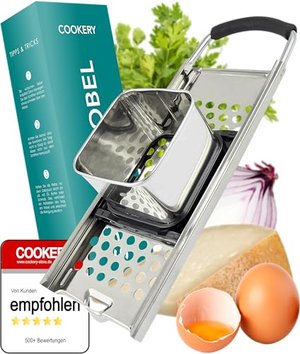 Cookery® Spätzlehobel/Spätzlepresse aus Edelstahl für selbstgemachte Spätzle