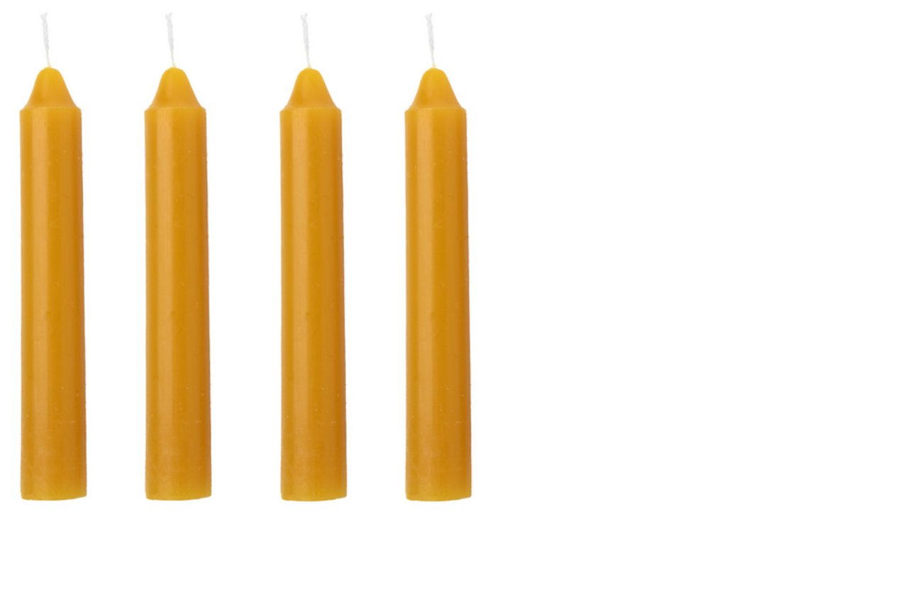 4 Stabkerzen in Unifarben