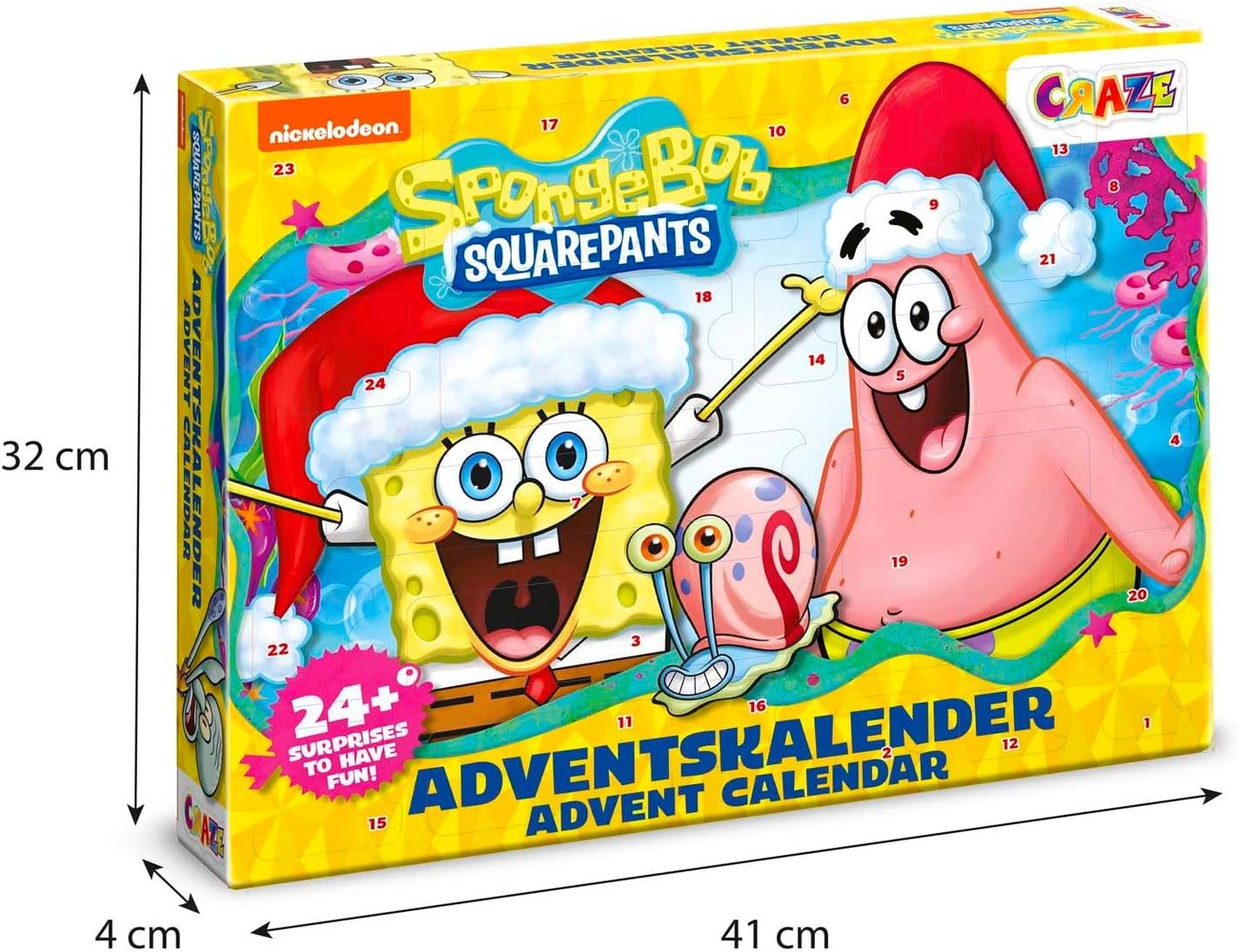 CRAZE SpongeBob Schwammkopf Adventskalender