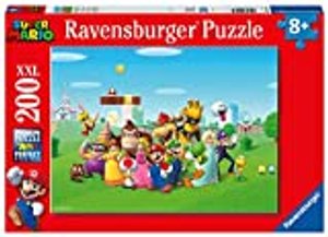 Ravensburger Kinderpuzzle - 12993 Super Mario Abenteuer - Puzzle für Kinder ab 8 Jahren, mit 200 Tei