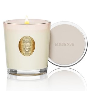 M&SENSE Duftkerzen im Glas Jasmin | Natürliche Soja-Kerze