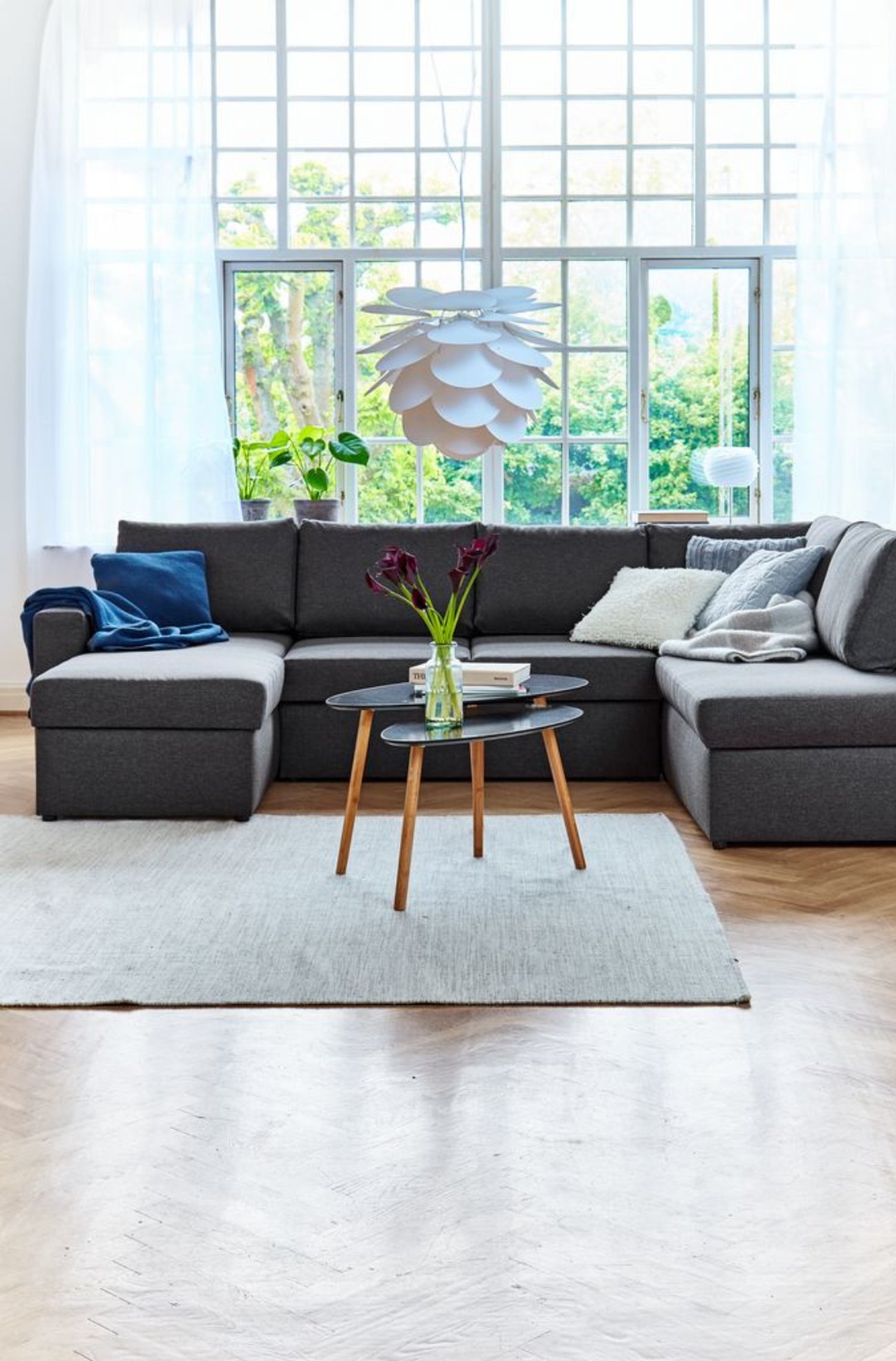 Eck-Schlafsofa MARSLEV dunkelgrau