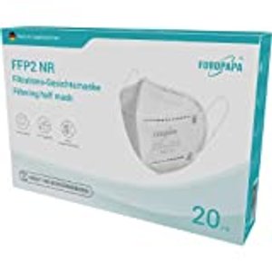 EUROPAPA 20x FFP2 Atemschutzmaske CE 2163 Zertifiziert 