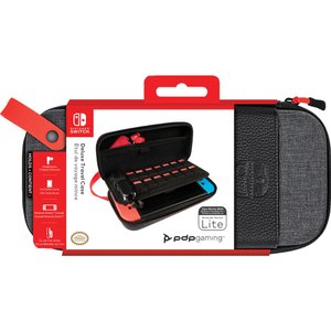 PDP LLC Konsolen-Tasche Elite Deluxe Tasche für Nintendo Switch, Grau