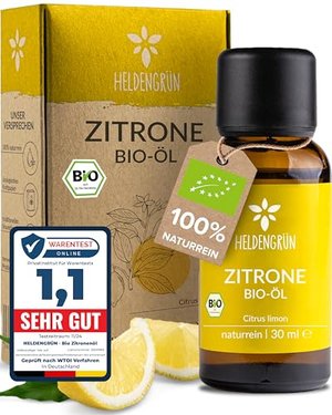 Heldengrün BIO Zitronenöl [100% NATURREIN]