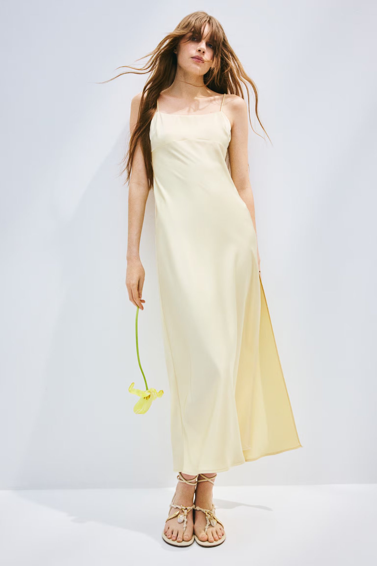 Maxikleid mit Bindedetail