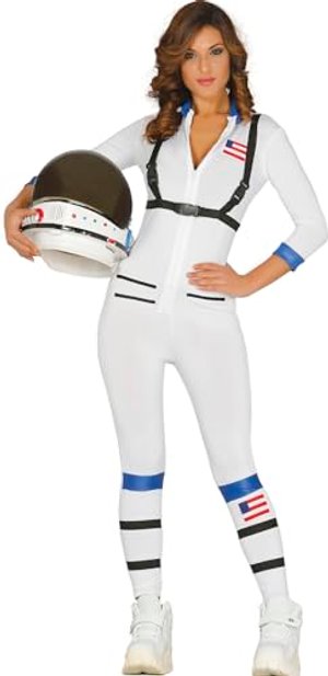 Guirca 84947.0 Astronauten-Kostüm für Erwachsene, Damen, weiß, Talla 36-40