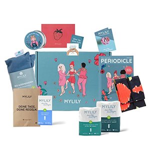 MYLILY® First Period Kit | Erste Periode Starter-Set | Aufklärung für junge Frauen* | Bio-Periodenpr