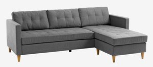 FALSLEV Chaiselongue grau