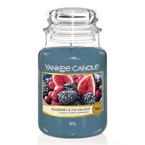 Yankee Candle Duftkerze im Glas (groß) | Mulberry & Fig Delight
