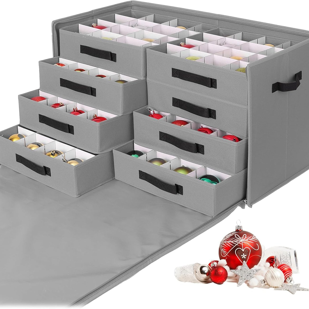 Weihnachtskugel Aufbewahrungsbox, 128 Kugeln