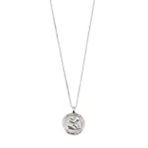 Pilgrim Jewelry Halskette mit Wassermann Sternzeichen - Versilbert, Kristall (Wassermann)