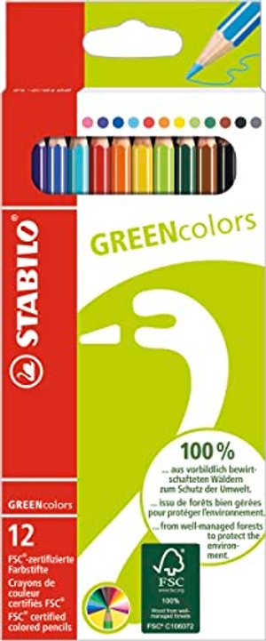 Umweltfreundlicher Buntstift - STABILO GREENcolors - 12er Pack