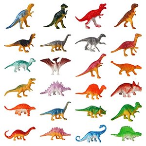 24 Mini-Dinosaurier Figuren