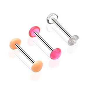 3er-Set Acryl-Zungenpiercings