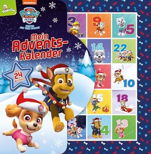 PAW Patrol Adventskalender: 24 Büchlein aus stabiler Pappe mit Aufhängern