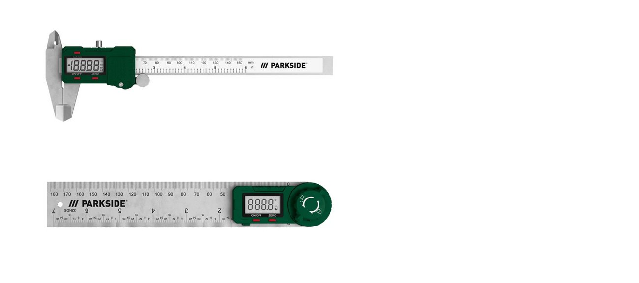 Digitaler Messschieber / Digitaler Winkelmesser, mit Quick-Start-Funktion