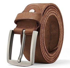 VRLEGEND Ledergürtel Herren Gürtel Leder Vollledergürtel Herrengürtel Jeans-Gürtel Echtleder 3.8cm B